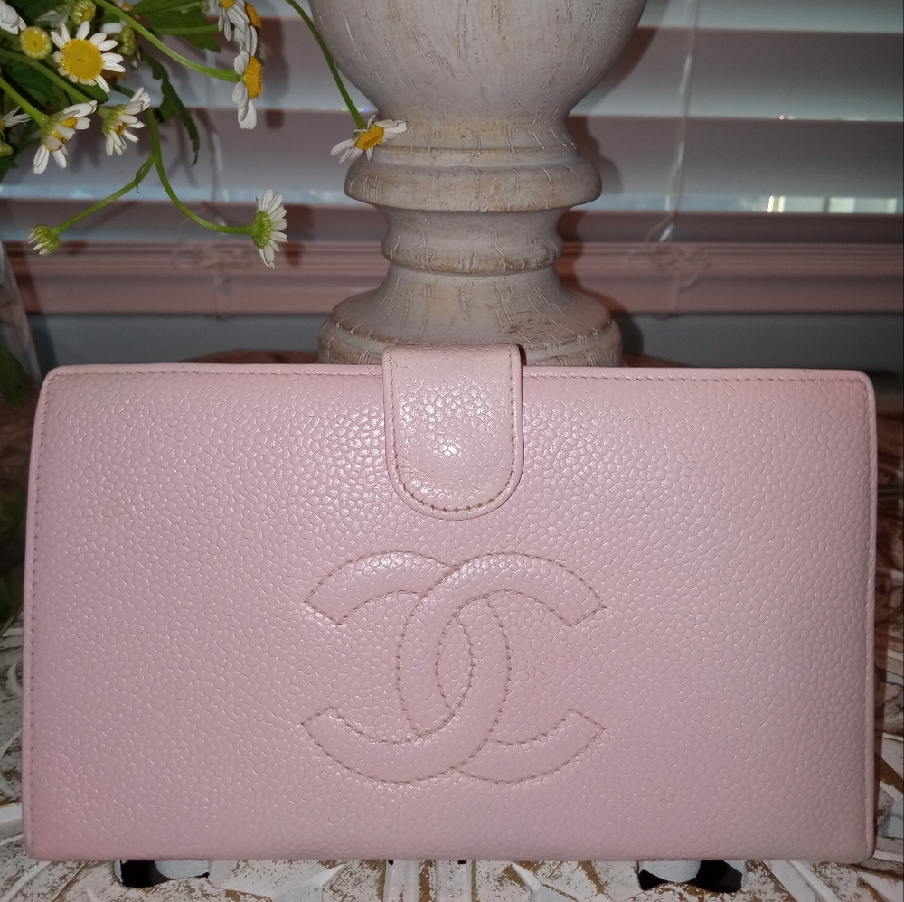 Light Pink Chanel Wallet - 100% Authentic